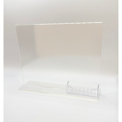Top Load 11 x 8.5 Sign Holder with Business Card Holder