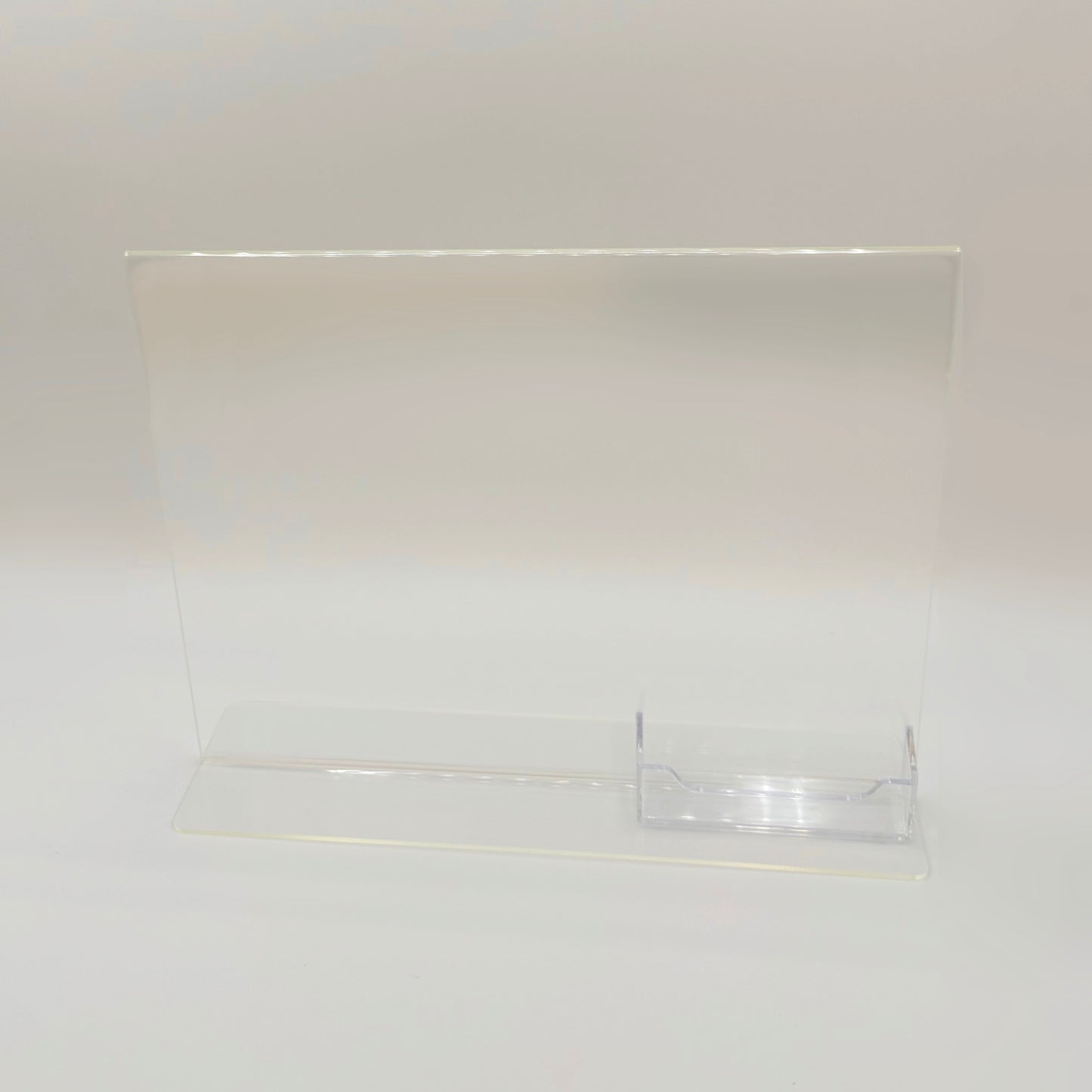 Bottom Load 11 x 8.5 Sign Holder with Business Card Holder