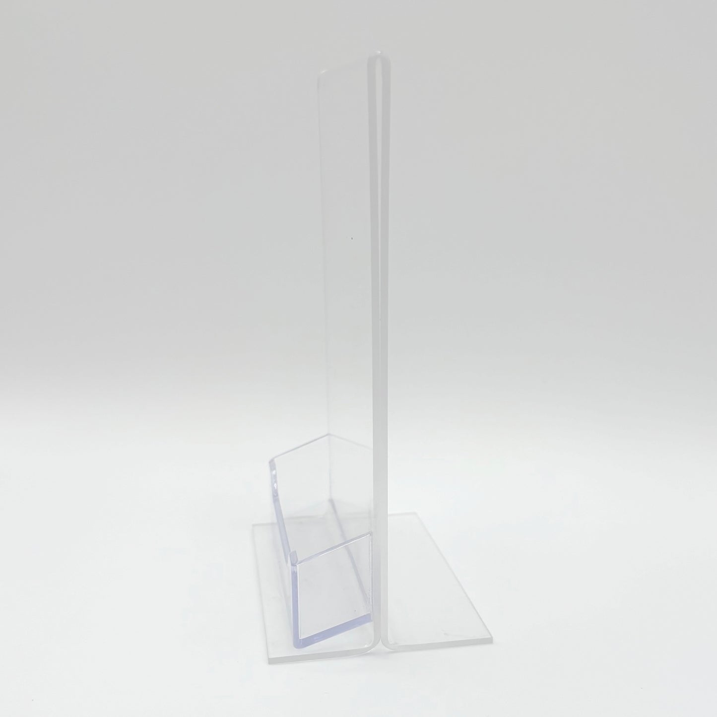 Bottom Load 4 x 6 Sign Holder with Business Card Holder