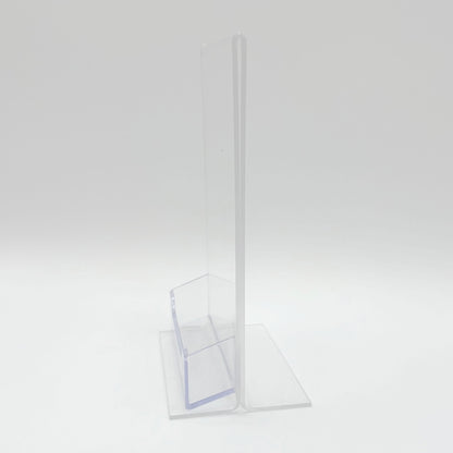 Bottom Load 4 x 6 Sign Holder with Business Card Holder