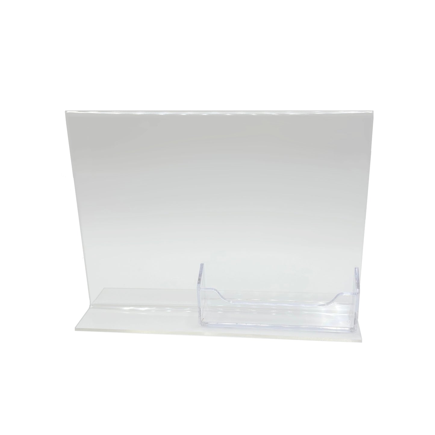 Bottom Load 7 x 5 Sign Holder with Business Card Holder