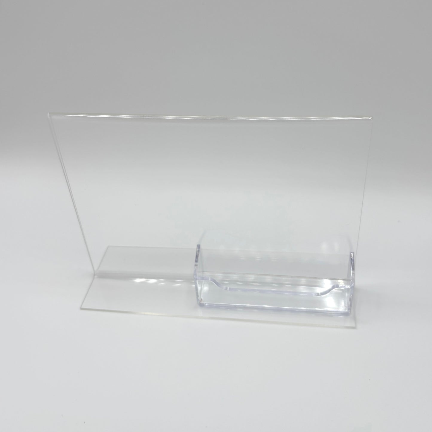 Bottom Load 7 x 5 Sign Holder with Business Card Holder