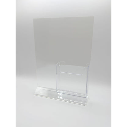 Top Load 8 x 10 Sign Holder with Brochure Holder