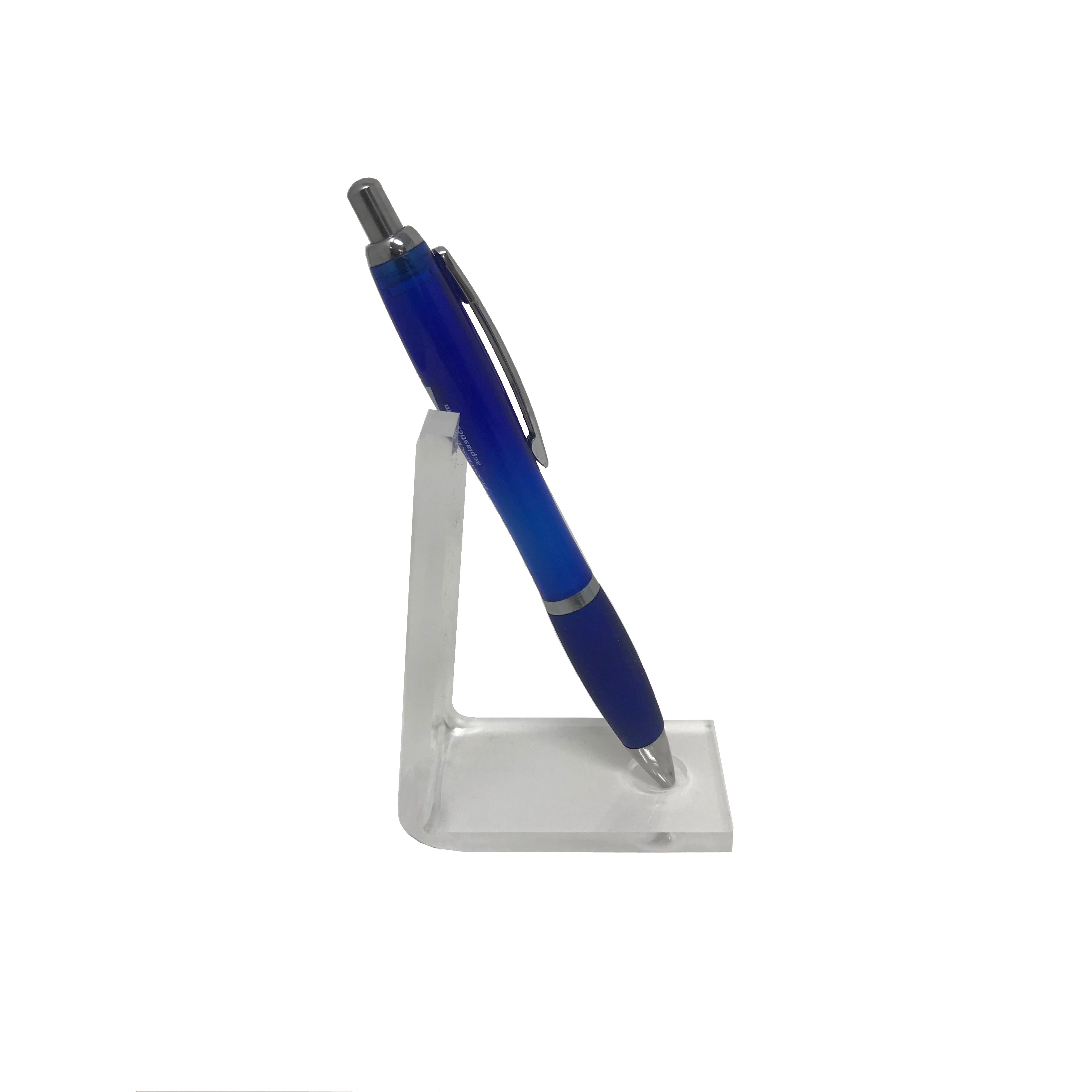 Transparent Pen Stand Clear Acrylic Pen Holder With Sticky Notes
