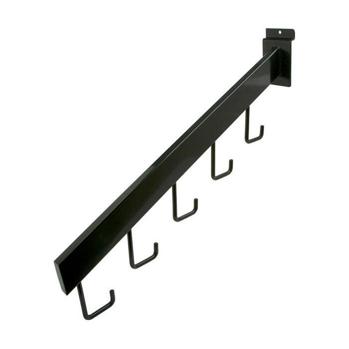 5-Hook Waterfall Slatwall Face-Out Display with Rectangular Tubing
