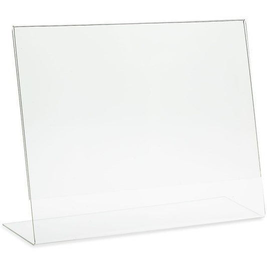 Clear Slanted Sign Holders | Slanted Acrylic Sign Holders – Dazzling ...