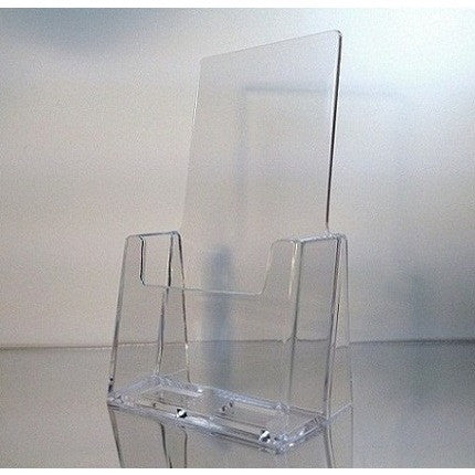 Clear 4" x 9" Tri-Fold Brochure Holder