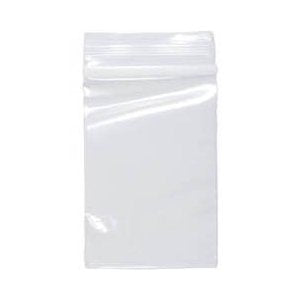 Clear Poly Zipper Bags 4 x 6 Resealable Plastic Bags 2 Mil [100 Pack]