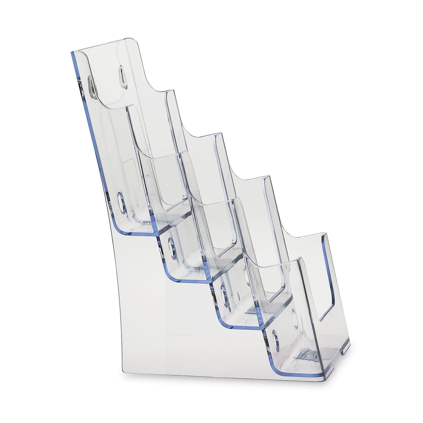 Clear 4-Tier 6 x 9 Bi-Fold Brochure Holder