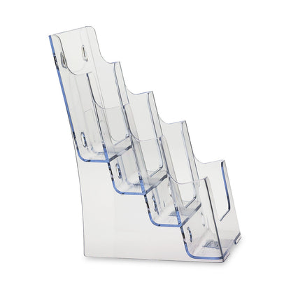 Clear 4-Tier 6 x 9 Bi-Fold Brochure Holder