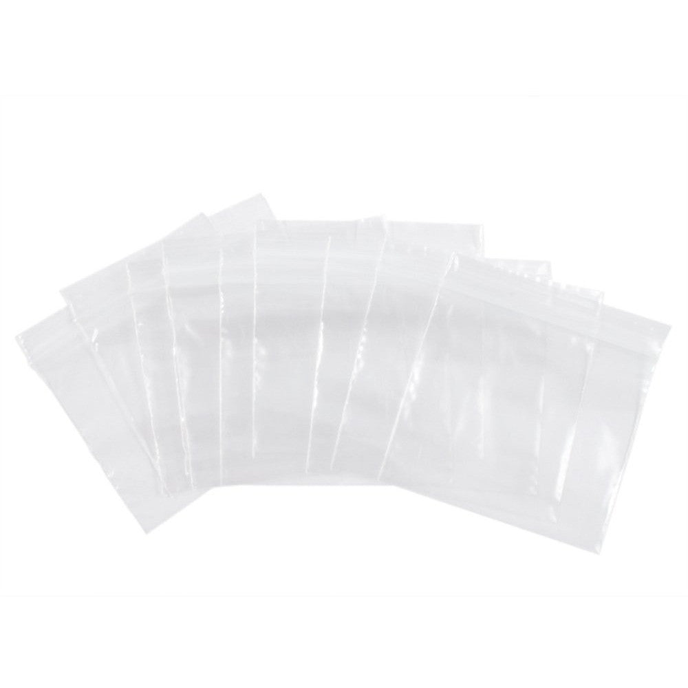 Mil x Clear Resealable Poly Bags, Pack of 100