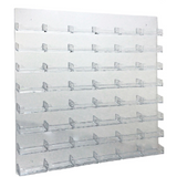 Clear Acrylic 48-Pocket Wall-Mount Business Card Holder
