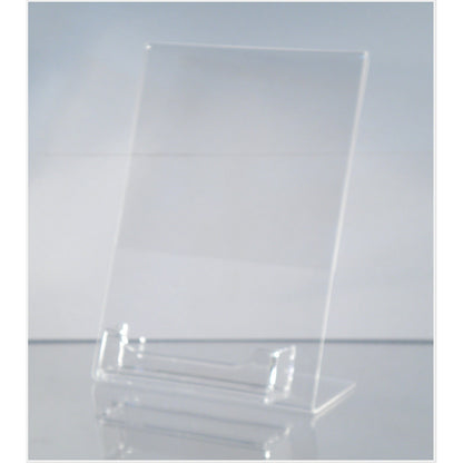 Slanted 5 x 7 Sign Holder with Business Card Holder