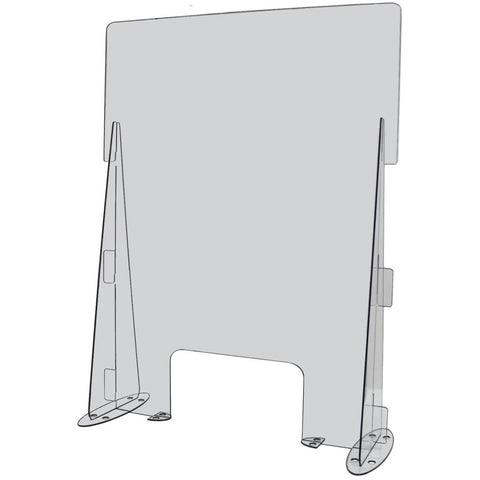 23.5 Inch Wide x 31 Inch High Clear Acrylic Desk or Counter Sneeze Guard Protection Divider